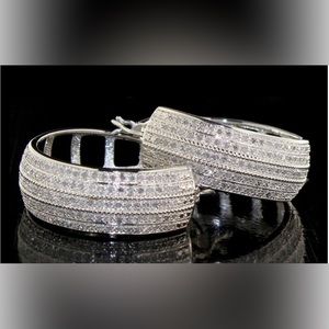 XX-Large 2.00 ct Diamond Hoop
Earrings